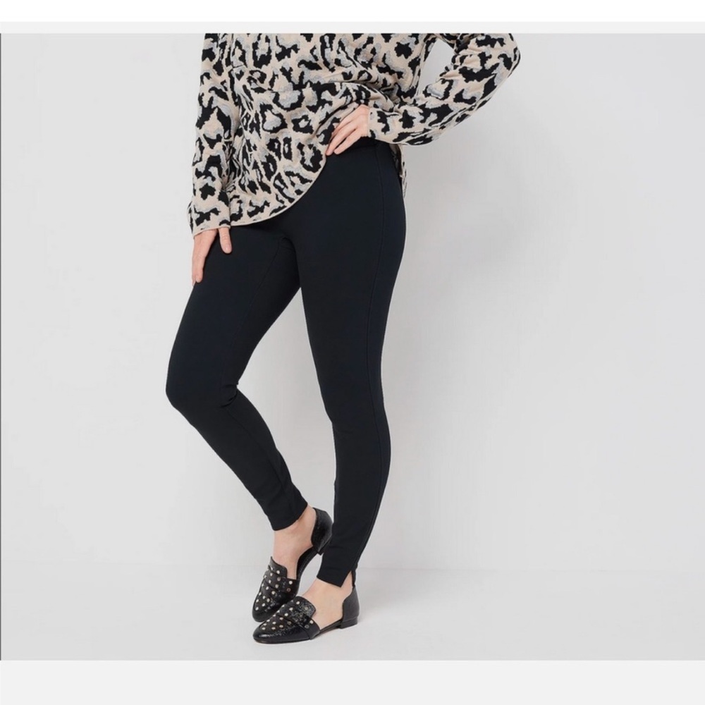 Spanx Ankle Length Ponte Hem Slit Legging size Medium